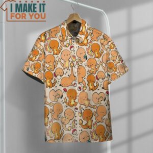 Pokemon Charmander Hawaiian Button Shirt Exciting Pokemon Gift Ideas 2