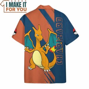 Pokemon Charizard Hawaiian Button Shirt Amazing Presents for Pokemon Fans of All Ages 4