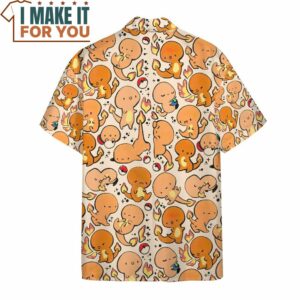 Pokemon Charmander Hawaiian Button Shirt Exciting Pokemon Gift Ideas 4