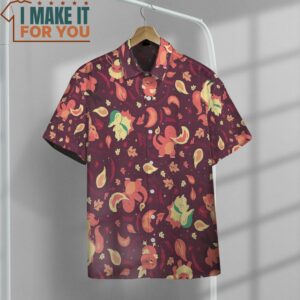 Pokemon Fire Hawaiian Button Shirt Gifts for Pokemon Lovers 2