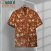 Pokemon Fire Seamless Pattern Hawaiian Button Shirt, Unique Pokemon Gifts