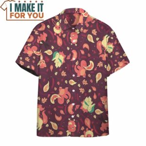 Pokemon Fire Hawaiian Button Shirt Gifts for Pokemon Lovers 4