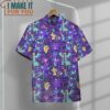 Pokemon Ghost Seamless Pattern Hawaiian Button Shirt, Unique Pokemon Gifts