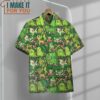 Pokemon Grass Seamless Pattern Hawaiian Button Shirt, Unique Pokemon Gifts