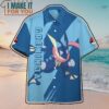 Pokemon Greninja Hawaiian Button Shirt, Perfect Present for Pokemon Fans