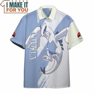 Pokemon Lugia Hawaiian Button Shirt Exciting Pokemon Gift Ideas 2