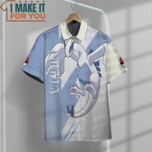 Pokemon Lugia Hawaiian Button Shirt Exciting Pokemon Gift Ideas 4