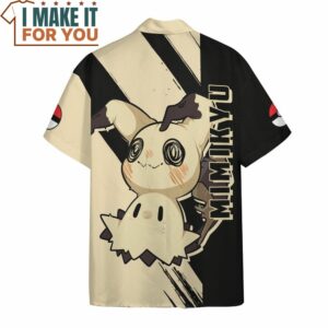 Pokemon Mimikyu Hawaiian Button Shirt Exciting Pokemon Gift Ideas 4