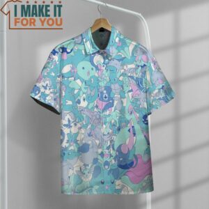 Pokemon Pattern Button Up Shirt Best Gift Ideas for the Ultimate Pokemon Lover 2