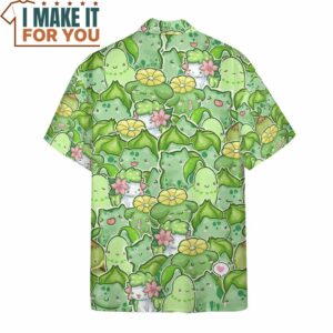Pokemon Pattern Button Up Shirt Gifts for Pokemon Lovers 3