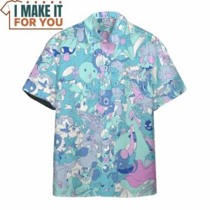 Pokemon Pattern Button Up Shirt Best Gift Ideas for the Ultimate Pokemon Lover 4