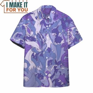 Pokemon Pattern Button Up Shirt Best Pokemon Gifts for Your Loved Ones 4