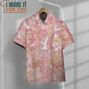 Pokemon Pattern Hawaiianan Shirt Unique Presents for the Stylish Pokemon Lover 2