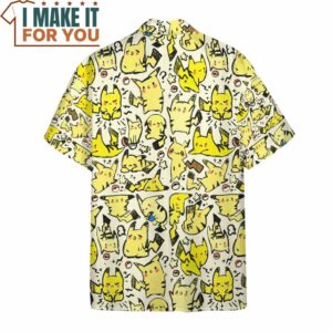 Pokemon Pikachu Hawaiian Button Shirt Top Rated Pokemon Gift 3
