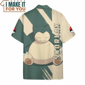 Pokemon Snorlax Hawaiian Button Shirt Stylish Apparel for Pokemon Lover 4