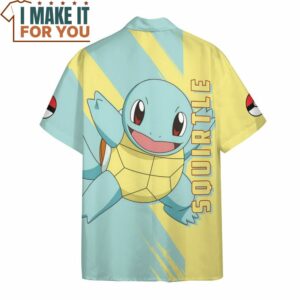 Pokemon Squirtle Hawaiian Button Shirt Unique Pokemon Gifts 4