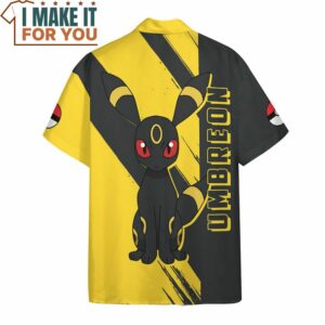 Pokemon Umbreon Hawaiian Button Shirt Perfect Present for Pokemon Fans 4