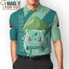 Pokemon Bulbasaur Polo Shirt, Unique Pokemon Gifts for Fans