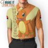 Pokemon Charmander Polo Shirt, Unique Pokemon Gifts for Fans