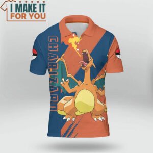 Pokemon Charizard Polo Shirt Unique Pokemon Gifts for Fans 2