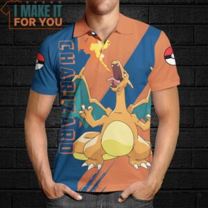 Pokemon Charizard Polo Shirt Unique Pokemon Gifts for Fans 4