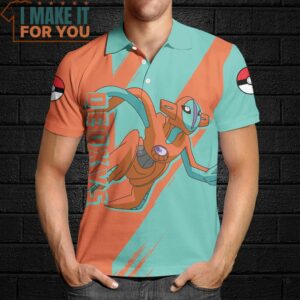 Pokemon Deoxys Polo Shirt Perfect Present for Pokemon Fans 4