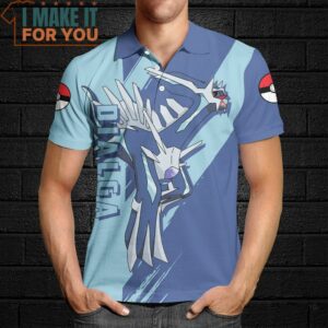 Pokemon Dialga Polo Shirt Perfect Present for Pokemon Fans 4