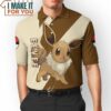 Pokemon Eevee Polo Shirt, Perfect Present for Pokemon Fans