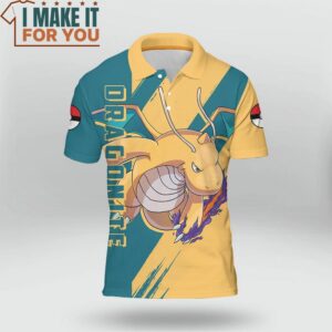 Pokemon Dragonite Polo Shirt Perfect Present for Pokemon Fans 2