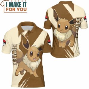 Pokemon Eevee Polo Shirt Perfect Present for Pokemon Fans 3