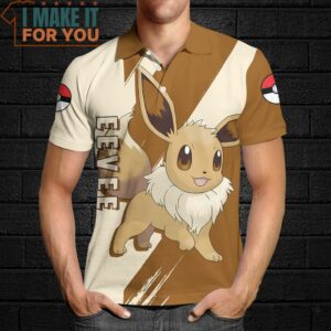 Pokemon Eevee Polo Shirt Perfect Present for Pokemon Fans 4