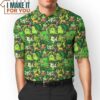 Pokemon Grass Seamless Pattern Polo Shirt, Exciting Pokemon Gift Ideas