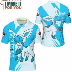 Pokemon Glaceon Polo Shirt Exciting Pokemon Gift Ideas 3