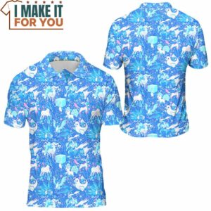 Pokemon Ice Seamless Pattern Polo Shirt Exciting Pokemon Gift Ideas 2