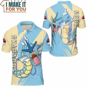 Pokemon Gyarados Polo Shirt Exciting Pokemon Gift Ideas 3