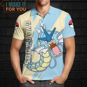 Pokemon Gyarados Polo Shirt Exciting Pokemon Gift Ideas 4