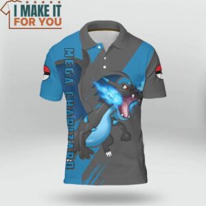 Pokemon Mega Charizard Polo Shirt Exciting Pokemon Gift Ideas 2
