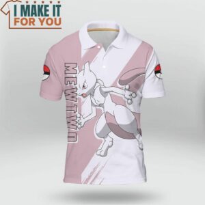 Pokemon Mewtwo Polo Shirt Best Pokemon Gifts for Your Loved Ones 2