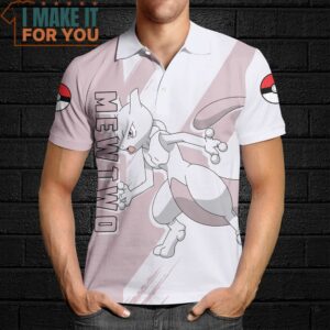 Pokemon Mewtwo Polo Shirt Best Pokemon Gifts for Your Loved Ones 4