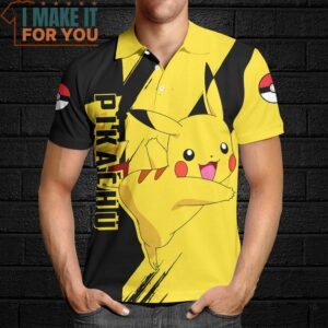 Pokemon Pikachu Polo Shirt Best Pokemon Gifts for Your Loved Ones 4
