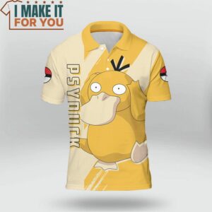 Pokemon Psyduck Polo Shirt Best Pokemon Gifts for Your Loved Ones 2