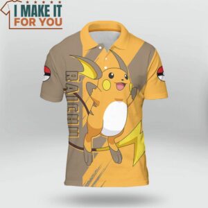 Pokemon Raichu Polo Shirt Best Pokemon Gifts for Your Loved Ones 2