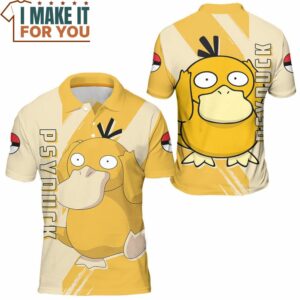 Pokemon Psyduck Polo Shirt Best Pokemon Gifts for Your Loved Ones 3