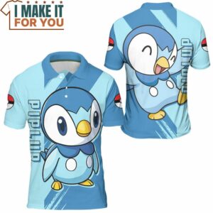 Pokemon Piplup Polo Shirt Best Pokemon Gifts for Your Loved Ones 3