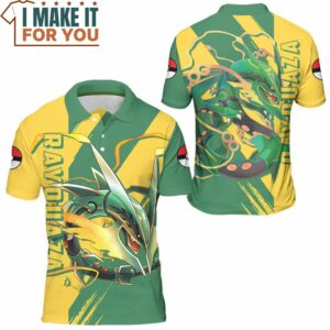 Pokemon Rayquaza Polo Shirt Best Pokemon Gifts for Your Loved Ones 3