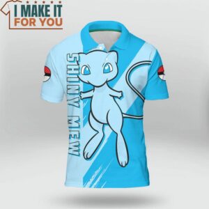 Pokemon Shiny Mew Polo Shirt Best Pokemon Gifts for Your Loved Ones 2