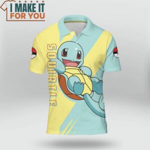 Pokemon Squirtle Polo Shirt Best Pokemon Gifts for Your Loved Ones 2