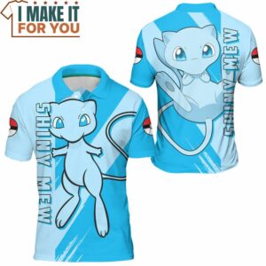 Pokemon Shiny Mew Polo Shirt Best Pokemon Gifts for Your Loved Ones 3
