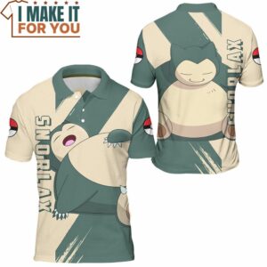 Pokemon Snorlax Polo Shirt Best Pokemon Gifts for Your Loved Ones 3