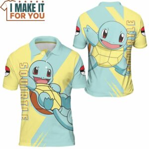 Pokemon Squirtle Polo Shirt Best Pokemon Gifts for Your Loved Ones 3